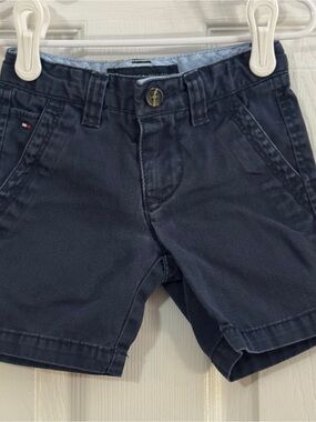 Tommy Hilfiger Baby Boy Navy Flat Front Shorts with Pockets